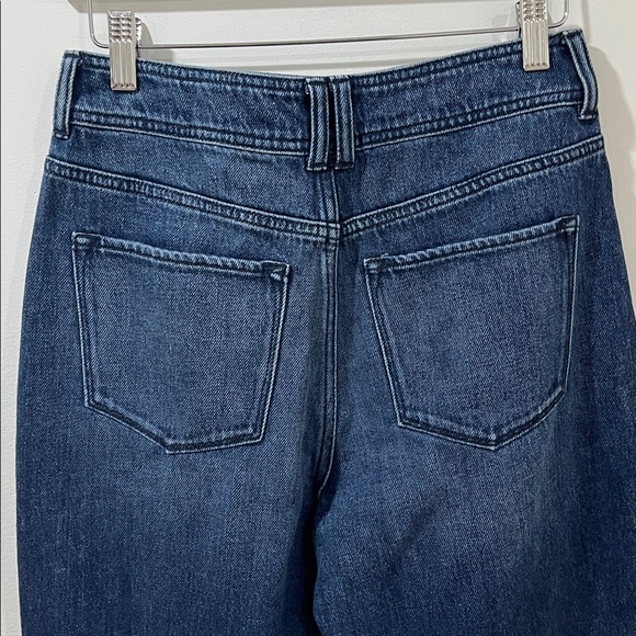 NWT Dear John Women’s Jeans Wide Leg Straight Leg 27 Dark Denim Stretchy Casual - Picture 5 of 9